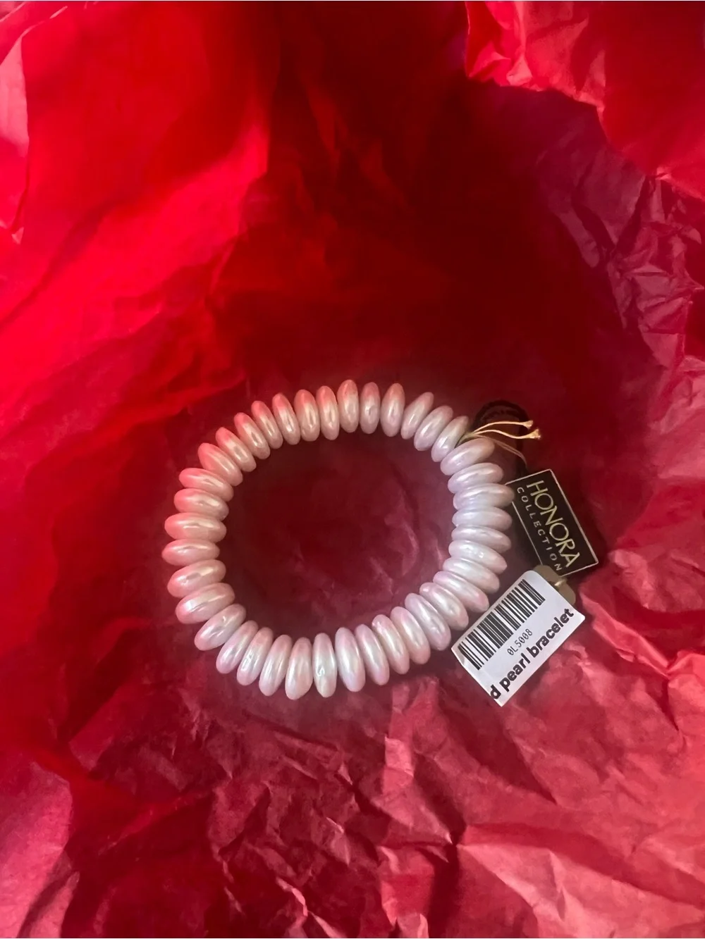 Honora Pearl Stretch Bracelet in Lustrous White Pearls